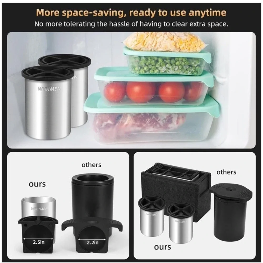 Clear Ice Cube Maker 2.5 Inch Stainless Steel Crystal Large Ball Silicone MoldOp